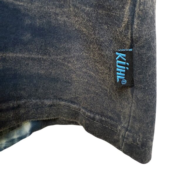 KUHL Tie Dye Tee M/L Short Sleeve Blue Womens Top Cropped Boho Outdoors - Picture 3 of 8